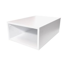 Cube de rangement bois 75x50 cm Blanc