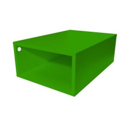 Cube de rangement bois 75x50 cm Vert