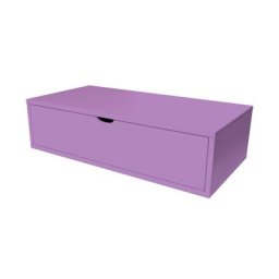 Cube de rangement bois 100x50 cm + tiroir Lilas