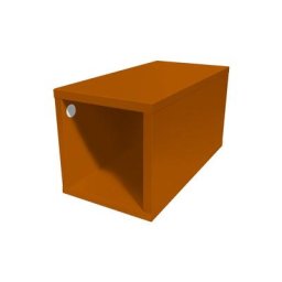 Cube de rangement bois 25x50 cm 25x50 Chocolat