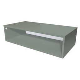 Cube de rangement bois 100x50 cm Gris