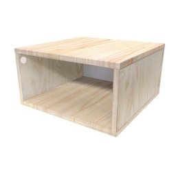 Cube de rangement bois 50x50 cm 50x50 Brut