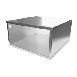 Cube de rangement bois 50x50 cm 50x50 Gris Aluminium