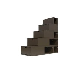 Escalier Cube de rangement hauteur 125 cm Wengé