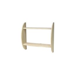 Étagère murale bois 2 tablettes Vernis Naturel Vernis Naturel
