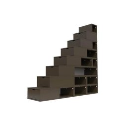 Escalier Cube de rangement hauteur 200 cm Wengé