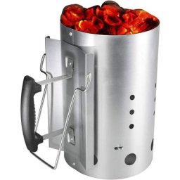 Cheminée d'allumage ø 19 cm h 30,5 cm pour les grils à charbon de bois Weber, avec poignée de