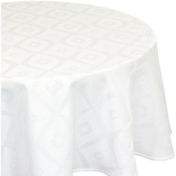 Nappe Jacquard brunch Ovale Ovale 180x300 cm - Blanc