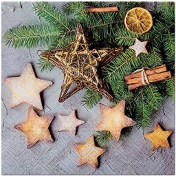 1001kdo Hygiene&beaute - Lot de 20 serviettes papier Gateau de noel