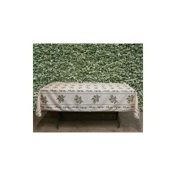 Nappe Anti Tache Provençale Polyester Olivou Vert - 150x240cm.