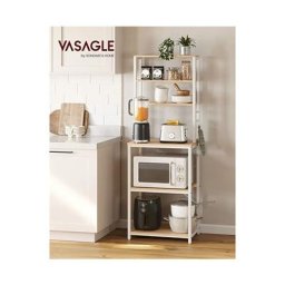 Songmics - vasagle Étagère de Cuisine, Étagère pour Machine à Café, 6 Étagères et 6 Crochets, pour