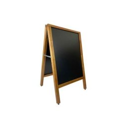 Interface Plv - Chevalet trottoir bois porte affiches 70 x 50 cm couleur miel dimensions 95 x 57,5