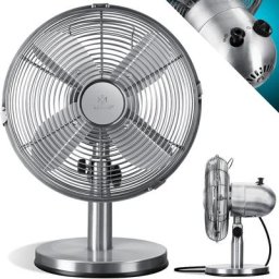 Ventilateur de table au design rétro, entièrement métallique, Oscillation à 80° - Ventilateur