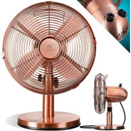 Ventilateur de table Kesser Modèle Retro-Design Connecté 30W 3 vitesses D30cm Orange