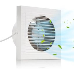 Ventilateur de salle de bain Purgeur pour radiateur -Ventilateur mural 100mm - Blanc - Swanew