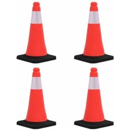 Vidaxl - Cônes de signalisation réfléchissants à base lourde 4 pcs 50 cm n/a