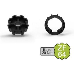 Slid'up By Mantion - Kit adaptateur pour moteur de volet roulant filaire ø 45 mm dans tube ZF64