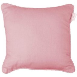 1001kdo Hygiene&beaute - Coussin Passepoil Uni Panama Rose 40 x 40 cm