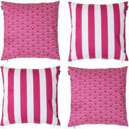 Coussins d'assise, Lot de 4, 43cm x 43cm, Coussins de Siège, Résistant à l'eau, Coussins