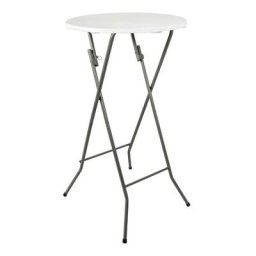 Oxeo - Table mange debout pliable diamètre 60cm hauteur 110cm - Table haute pliante de bar