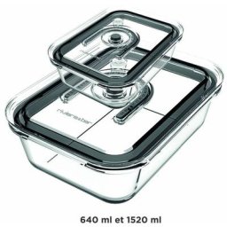 Riviera-et-bar - Kit de 2 boîtes en verre sous-vide pour PSV660 et PSV760 Transparent