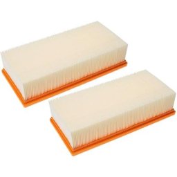Vhbw - Lot de 2x filtres plissé plat compatible avec Kärcher nt 65/2 Eco Me Tc aspirateur