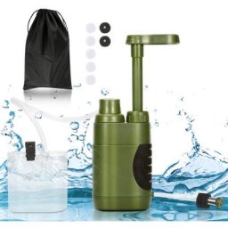 Randaco - Filtre à Eau Extérieur Filtre à Eau Portable Système,Purificateur D'eau Survie,3000