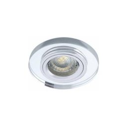 Kanlux - Support Spot Encastrable Rond Fin morta Argent