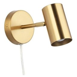 Barcelona Led - Applique murale d'intérieur orientable Ben avec câble et prise - E27 Doré - Doré