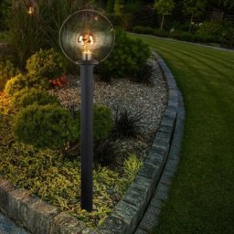 Lampadaire de jardin extérieur Lampadaire extérieur anthracite Lampe d'extérieur sur pied, IP44