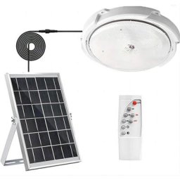 Plafonnier solaire, contrôle de la lumière, minuterie, avec télécommande, étanche ip54