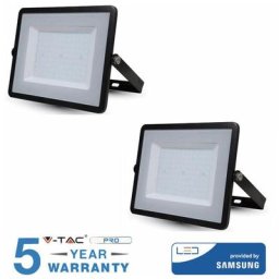 Projecteur à led smd 100 watt slim outdoor ip 65 5 ans de garantie 2 PIÈCES-Froid