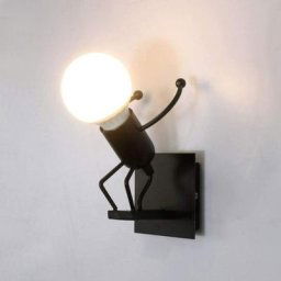 Stoex - Applique Murale Robot,Créative Little Iron Man Wall Light,Rétro Cartoon Appliques,pour Bar