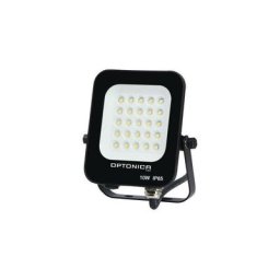Optonica - Projecteur led 10W Noir Étanche IP65 900lm 66W Blanc Chaud 2700K