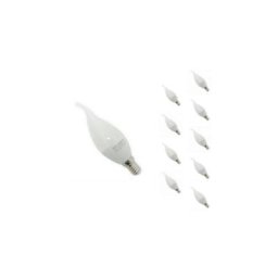 Ampoule led E14 Flamme 8W 220V Ø38mm (Pack de 10) - Blanc Chaud 2300K - 3500K - Blanc Chaud 2300K
