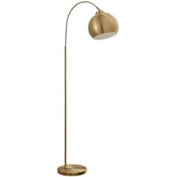 Lindby - Lampadaire led 'Moisia' en métal pour salon & salle à manger - laiton mat