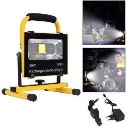 20W led Projecteur de chantier Projecteur led Batterie Projecteur de travail Lampe de camping Pêche