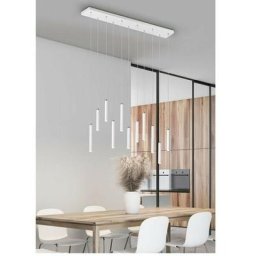 Suspensions Tubular Blanc Mat 11x2W SMD LED - Blanc