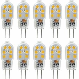 Ampoule led G4 12V, 1W Equivalent 10W Halogène Lampe, Pas De Scintillement 200LM, Blanc Chaud