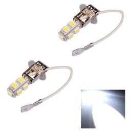 2 pièces/ensemble voiture lumière H3 led haute puissance led antibrouillard feux diurnes ampoule