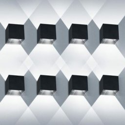 8 Pack Applique Murale led 12W Etanche IP65 Réglable Applique Murale Exterieur Up Down Design 6000K