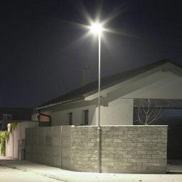 Lampadaire lampadaire éclairage public à led, lampe lumière du jour IP65, gris, led 50W 6850Lm