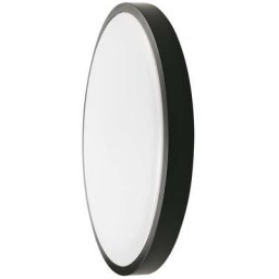 VT-8618 Plafonnier à led - 18W - Noir - 3000K - Adapté à la salle de bain - V-tac