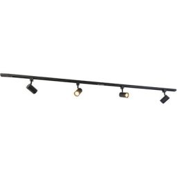 QAZQA jeana - Moderne - 4 lumière - L 194 cm - Noir - Moderne - Éclairage intérieur - Salon I
