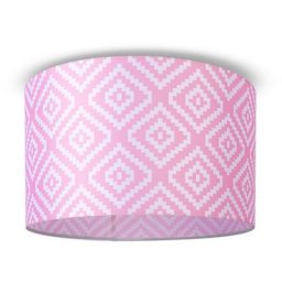 Paco Home - Plafonnier Abat-Jour Tissu Suspension E27 Chambre Rond Design 8 (Ø45,5 cm), Plafonnier