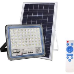 Mediawave Store - Phare led Panneau Solaire Lampe 200W 512071 Crépuscule avec Télécommande IP66