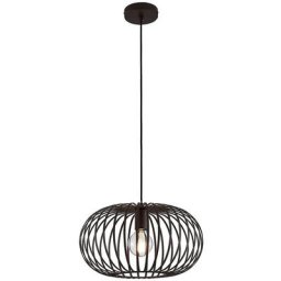 Lindby - Suspension à intensité variable 'Nahele' en métal pour salon & salle à manger - brun café