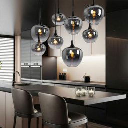 Suspension lampe suspension salon suspension salon salle à manger lampe de table abat-jour en verre