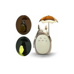 Totoro Veilleuse led pour enfants, lampe de table de lecture usb rechargeable, dessin animé, animal