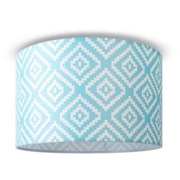 Paco Home - Plafonnier Abat-Jour Tissu Suspension E27 Chambre Rond Design 6 (Ø45,5 cm), Plafonnier